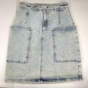 Baum Und Pferdgarten Denim Skirt Utility Light Wash Jean size 36 = S